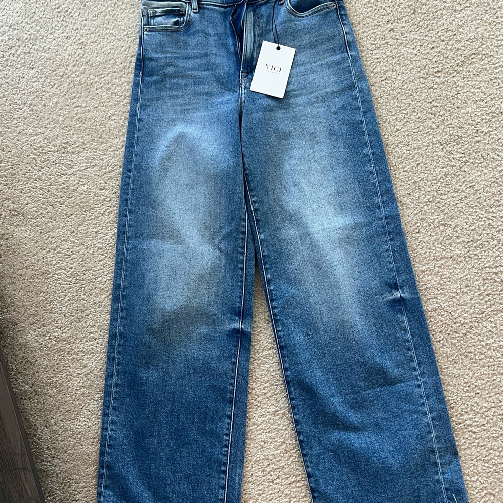 VICI Medium Blue Wide Leg Jeans